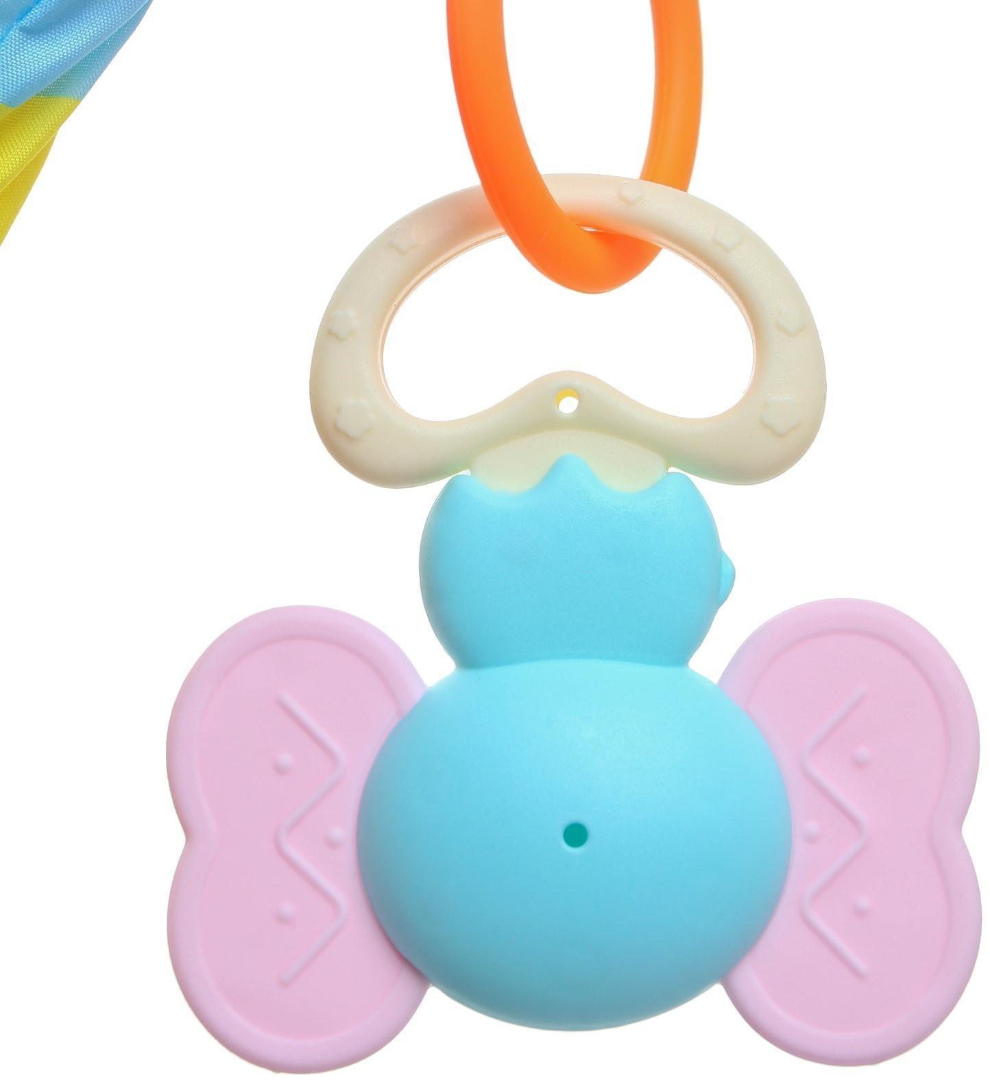 Дуга игровая мягкая на коляску/кроватку «Дудочка», р-р 46-83