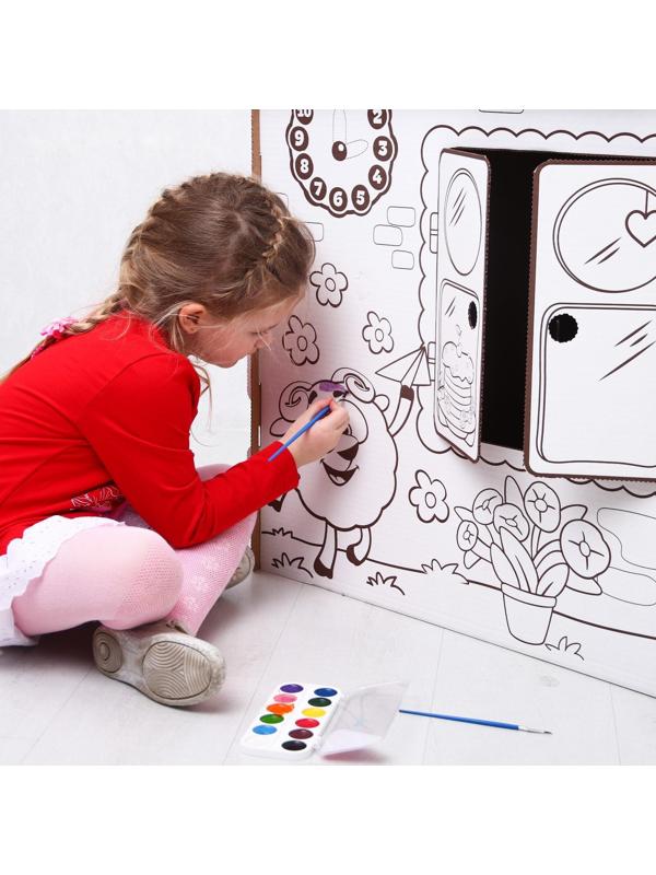 Дом-раскраска «Смешарики», дом из картона