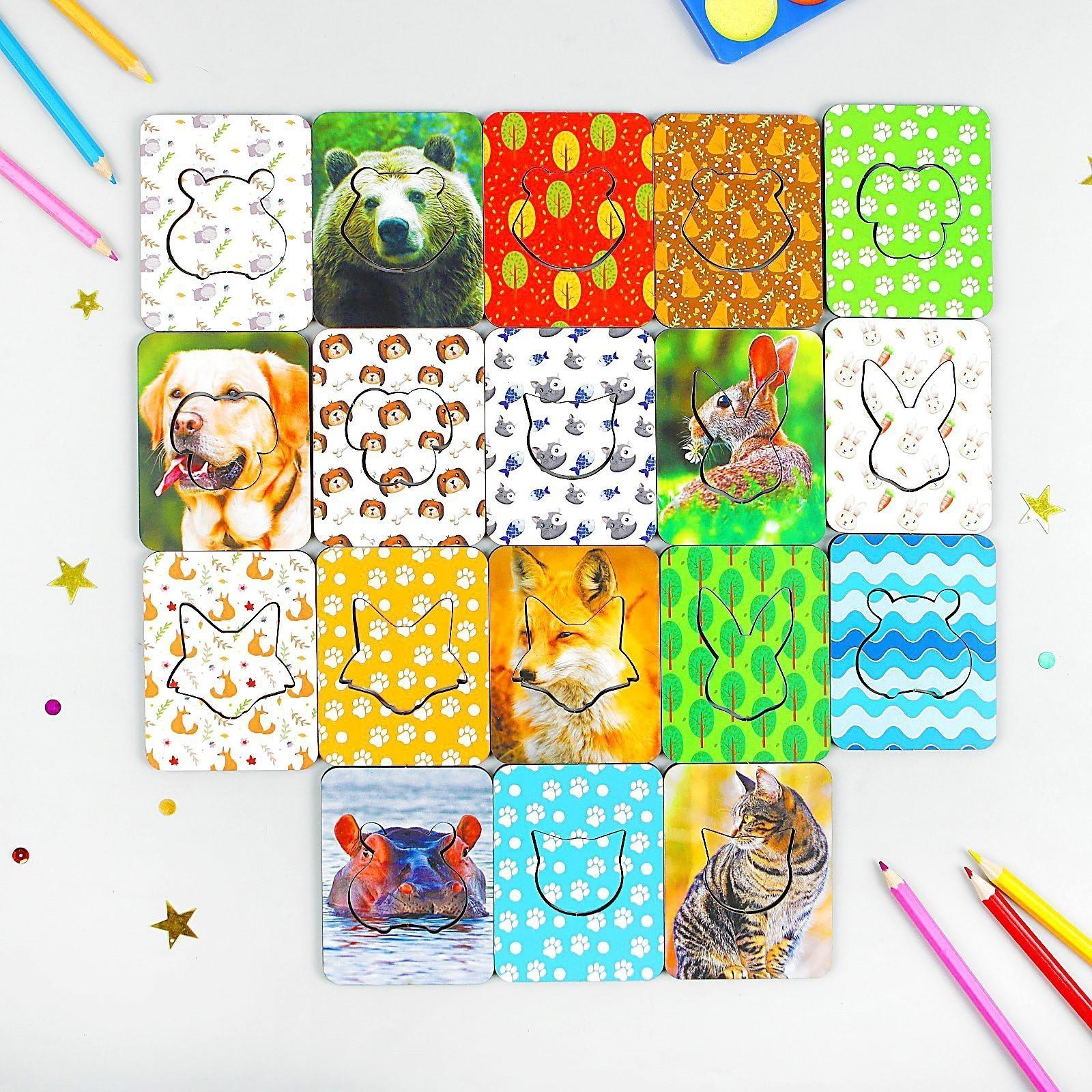 Доски Сегена «Животные», набор 18 шт.