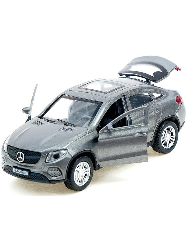Машина металлическая инерционная Mercedes-Benz Gle Coupe, цвет серый, 12 см