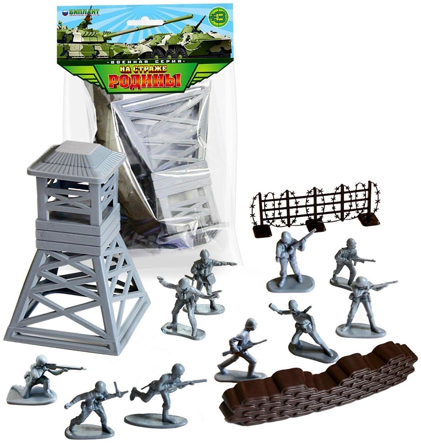 Набор солдатиков «Блокпост», с аксессуарами