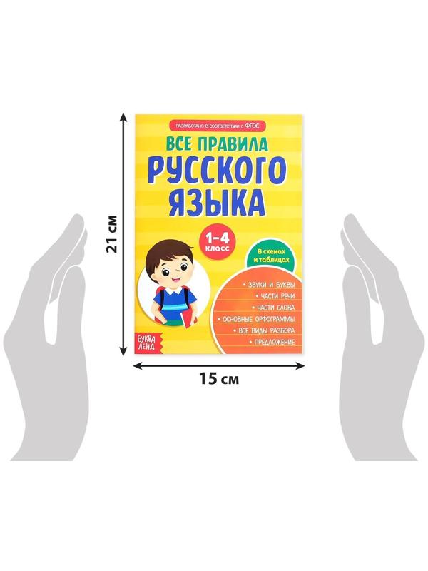 Сборник шпаргалок «Все правила по русскому языку для начальной школы», 36 стр.