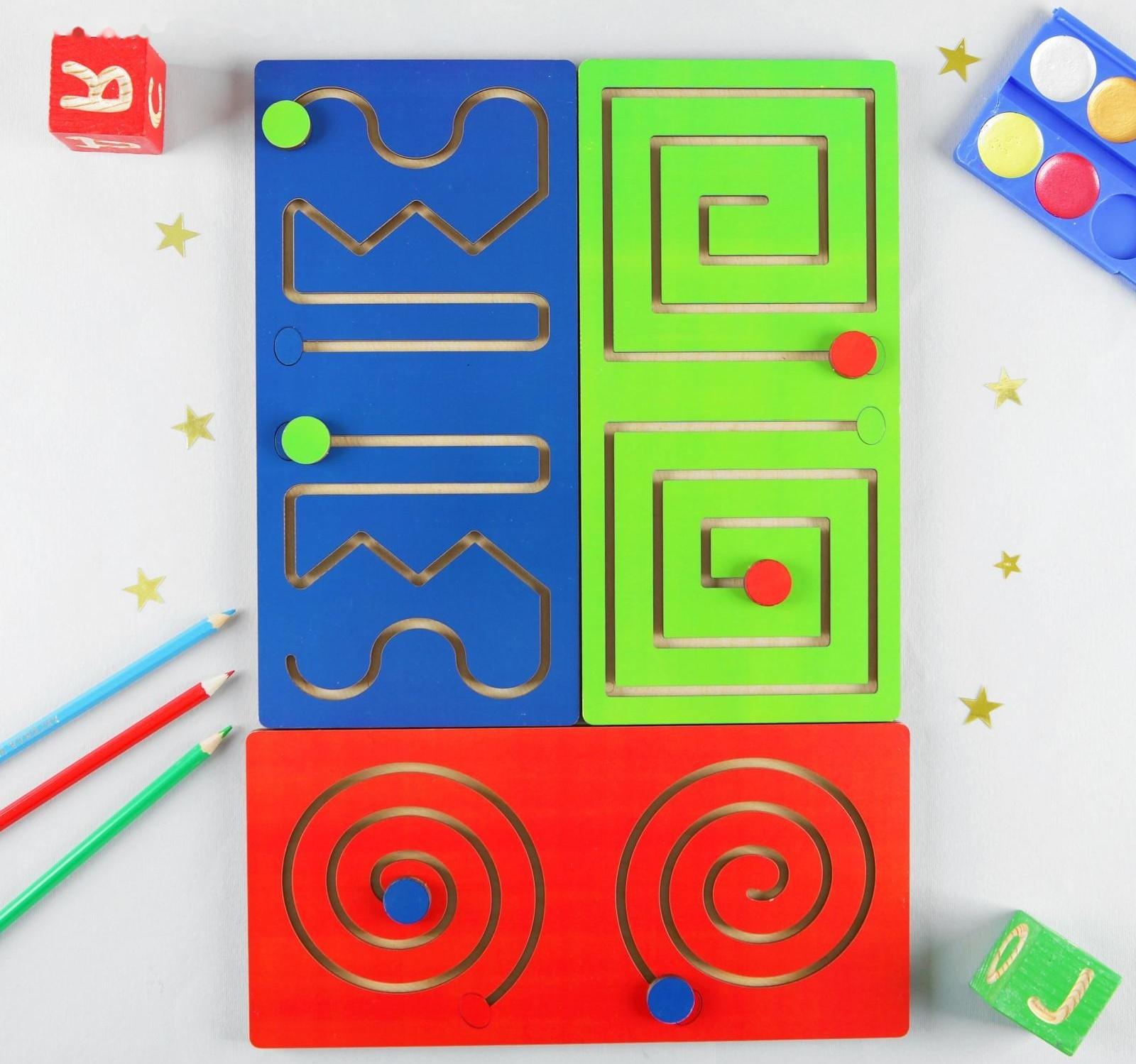 Лабиринт «Полушарные доски» набор 3 шт.