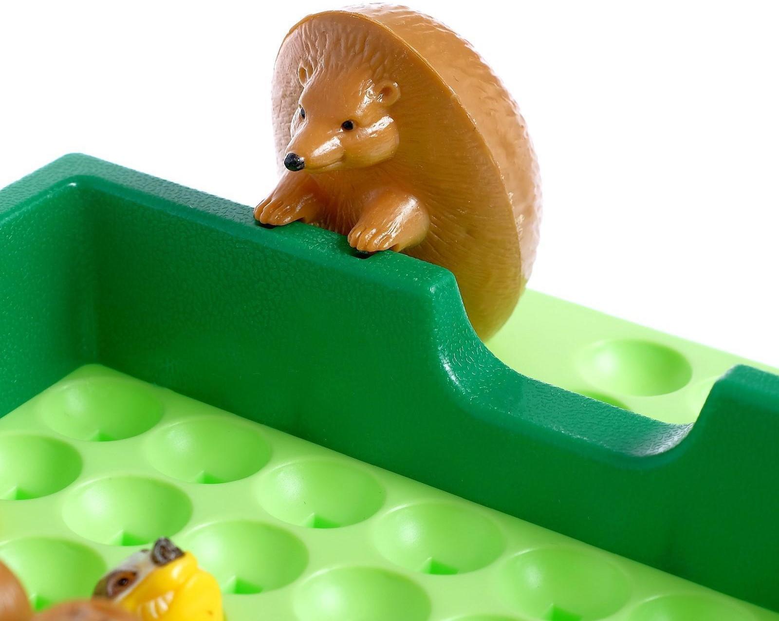 Настольная игра головоломка «Ежата-смышлята», задания с ответами, 5 уровней сложности