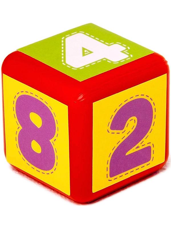 Набор цветных кубиков «Счёт», 9 штук, 4 х 4 см, по методике Монтессори
