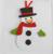 Набор для творчества - создай ёлочное украшение из фетра «Снеговичок в красном шарфике»