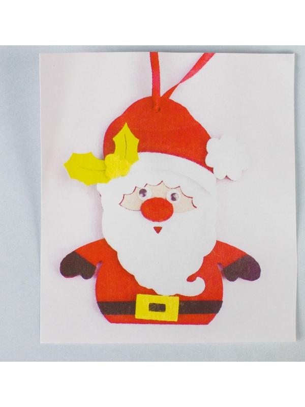 Набор для творчества - создай ёлочное украшение из фетра «Дедушка мороз красный нос»