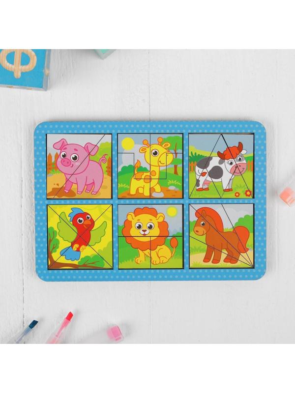 Квадраты Никитина «Животные», двусторонние