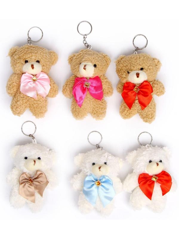 Подвеска «Мишка с бантом», цвета МИКС