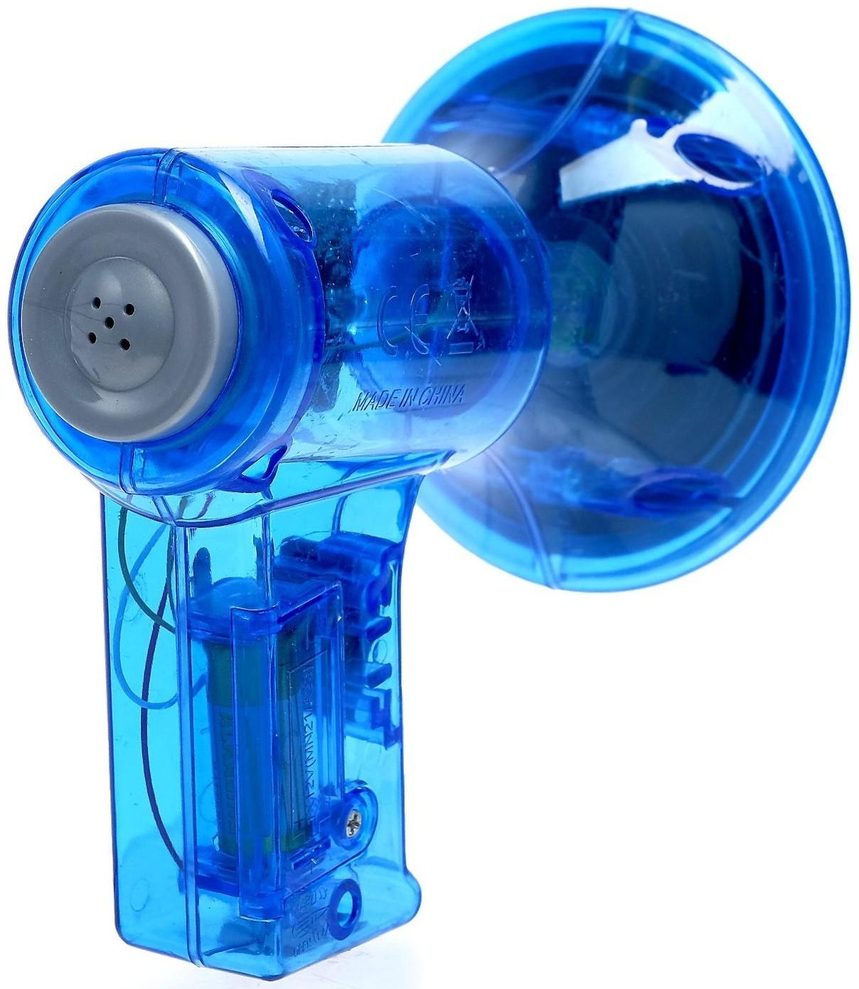 Рупор «Спикер», с функцией изменения голоса, работает от батареек, цвета МИКС