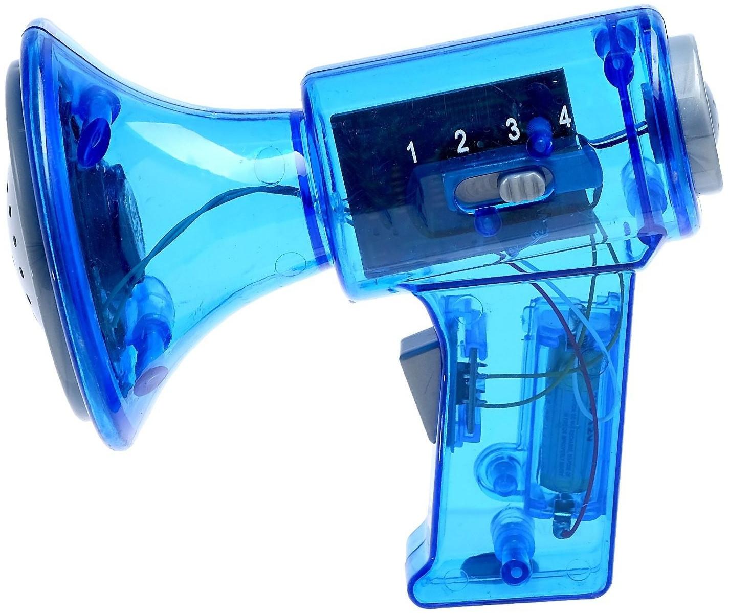 Рупор «Спикер», с функцией изменения голоса, работает от батареек, цвета МИКС