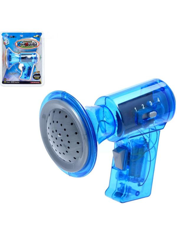 Рупор «Спикер», с функцией изменения голоса, работает от батареек, цвета МИКС
