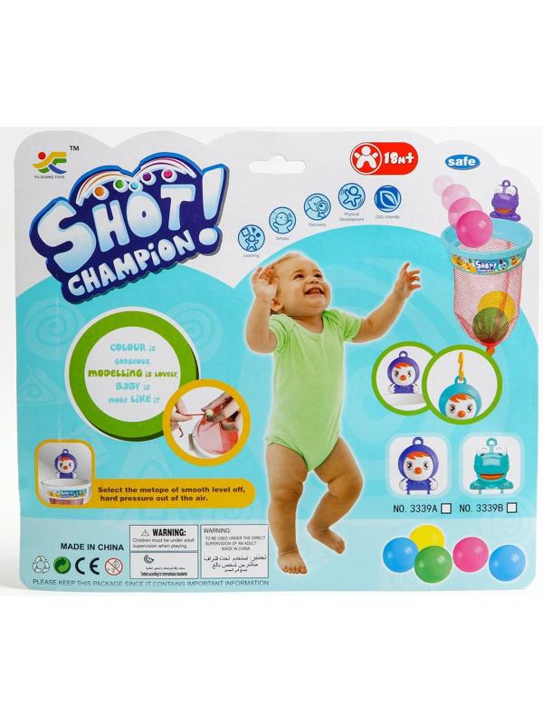 Набор игрушек для купания «Баскетбол - чемпион», на присоске, виды МИКС