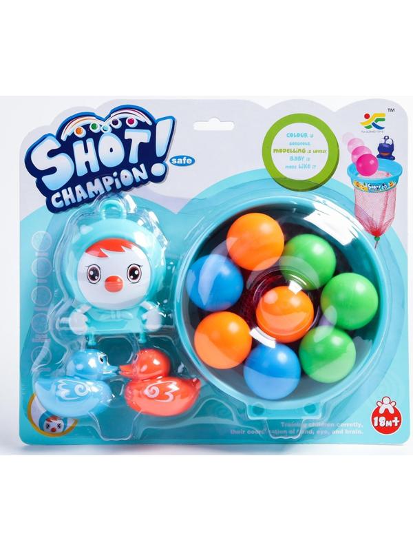 Набор игрушек для купания «Баскетбол - чемпион», на присоске, виды МИКС