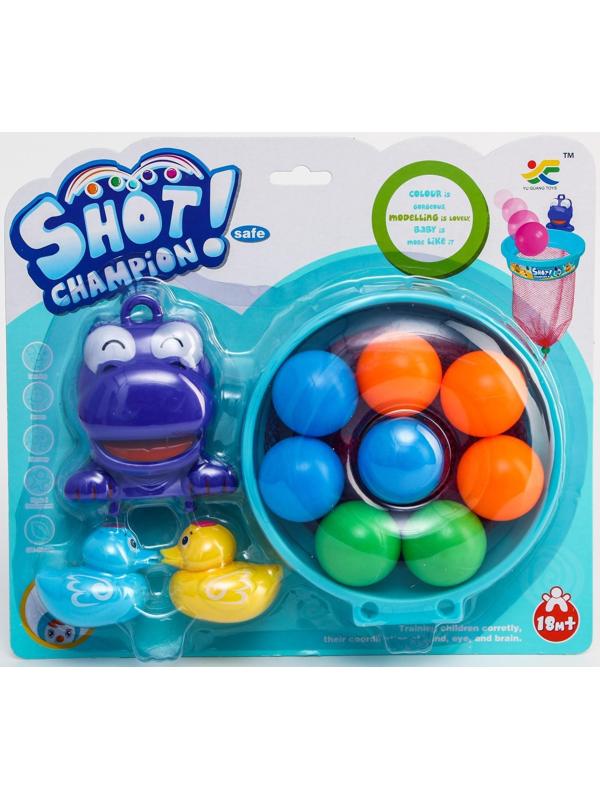 Набор игрушек для купания «Баскетбол - чемпион», на присоске, виды МИКС