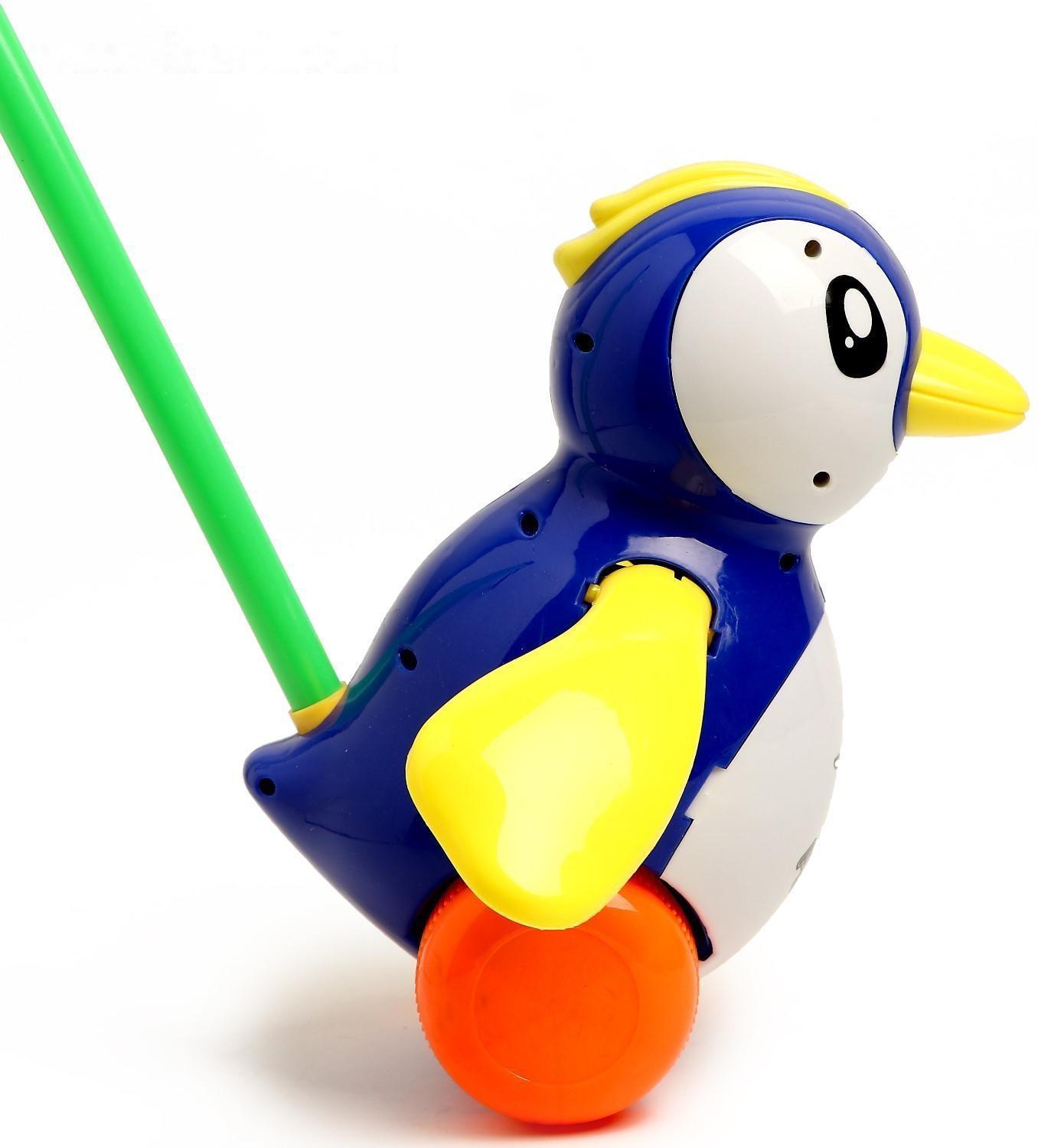 Каталка на палке «Пингвин», МИКС
