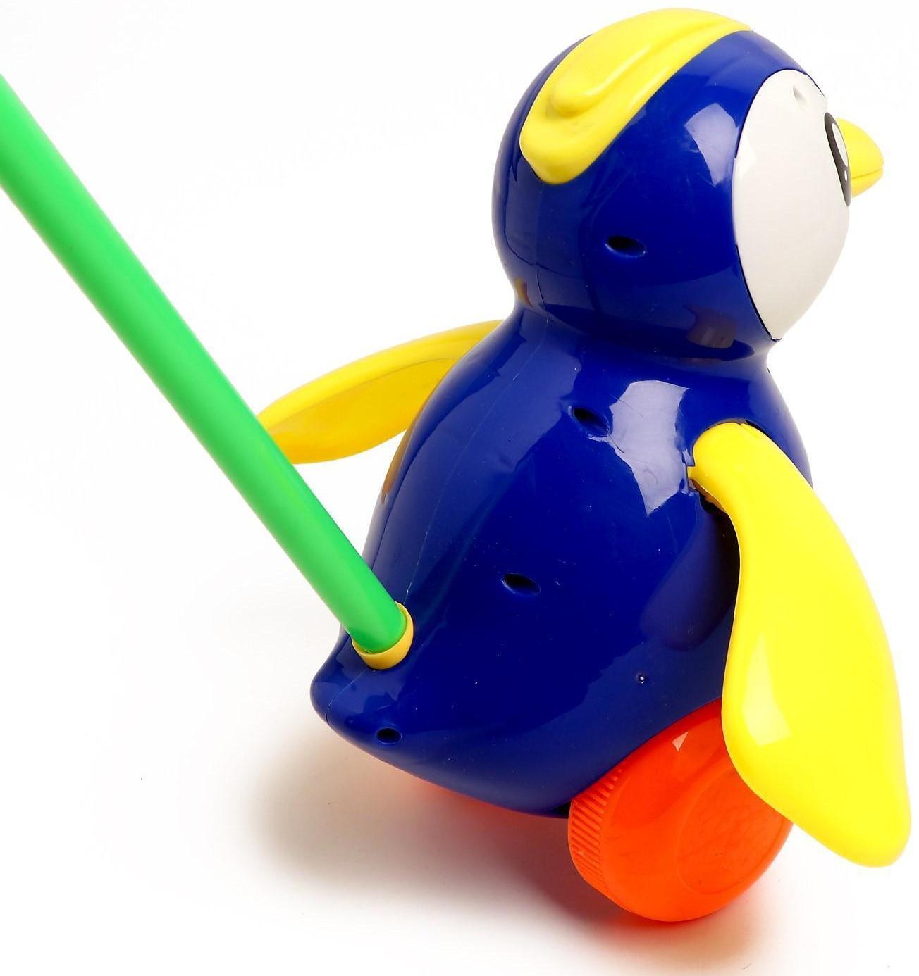 Каталка на палке «Пингвин», МИКС