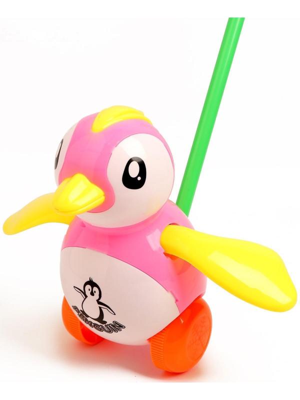 Каталка на палке «Пингвин», МИКС