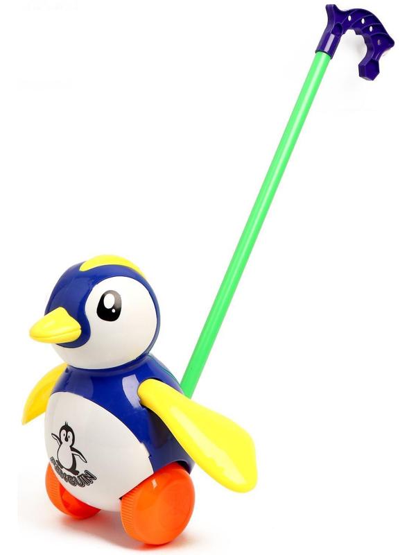 Каталка на палке «Пингвин», МИКС