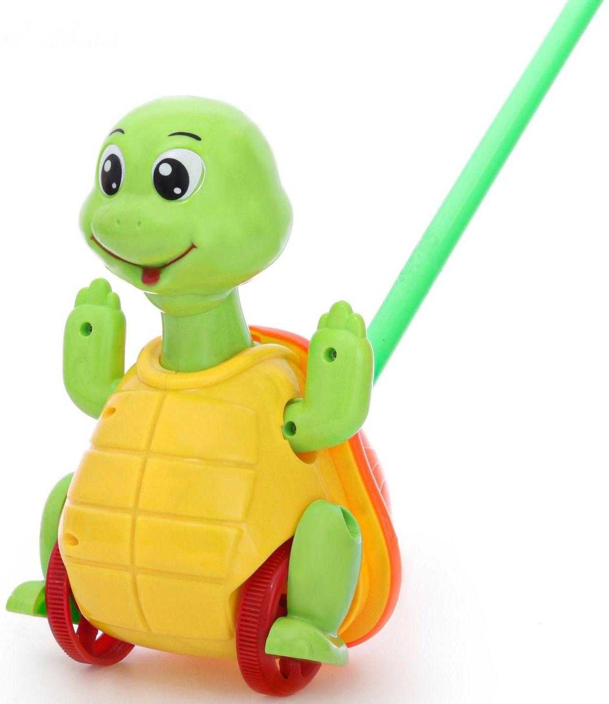 Каталка на палке «Черепаха», МИКС