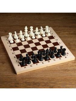 Шахматные фигуры, пластик, король h-9 см, пешка h-4.1 см