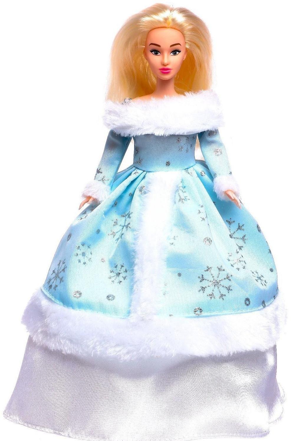 Музыкальная кукла «Анна. Снегурочка» в платье, танцует, рассказывает стихи, на пульте управления