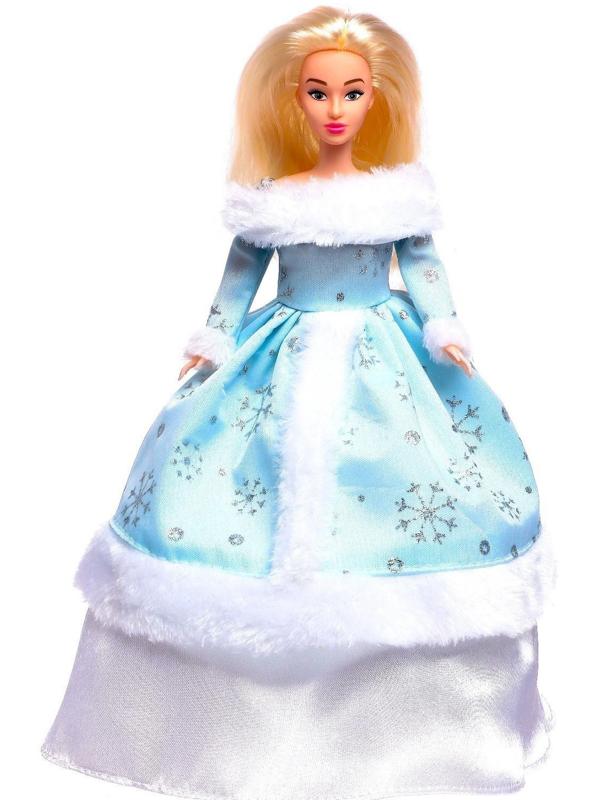 Музыкальная кукла «Анна. Снегурочка» в платье, танцует, рассказывает стихи, на пульте управления