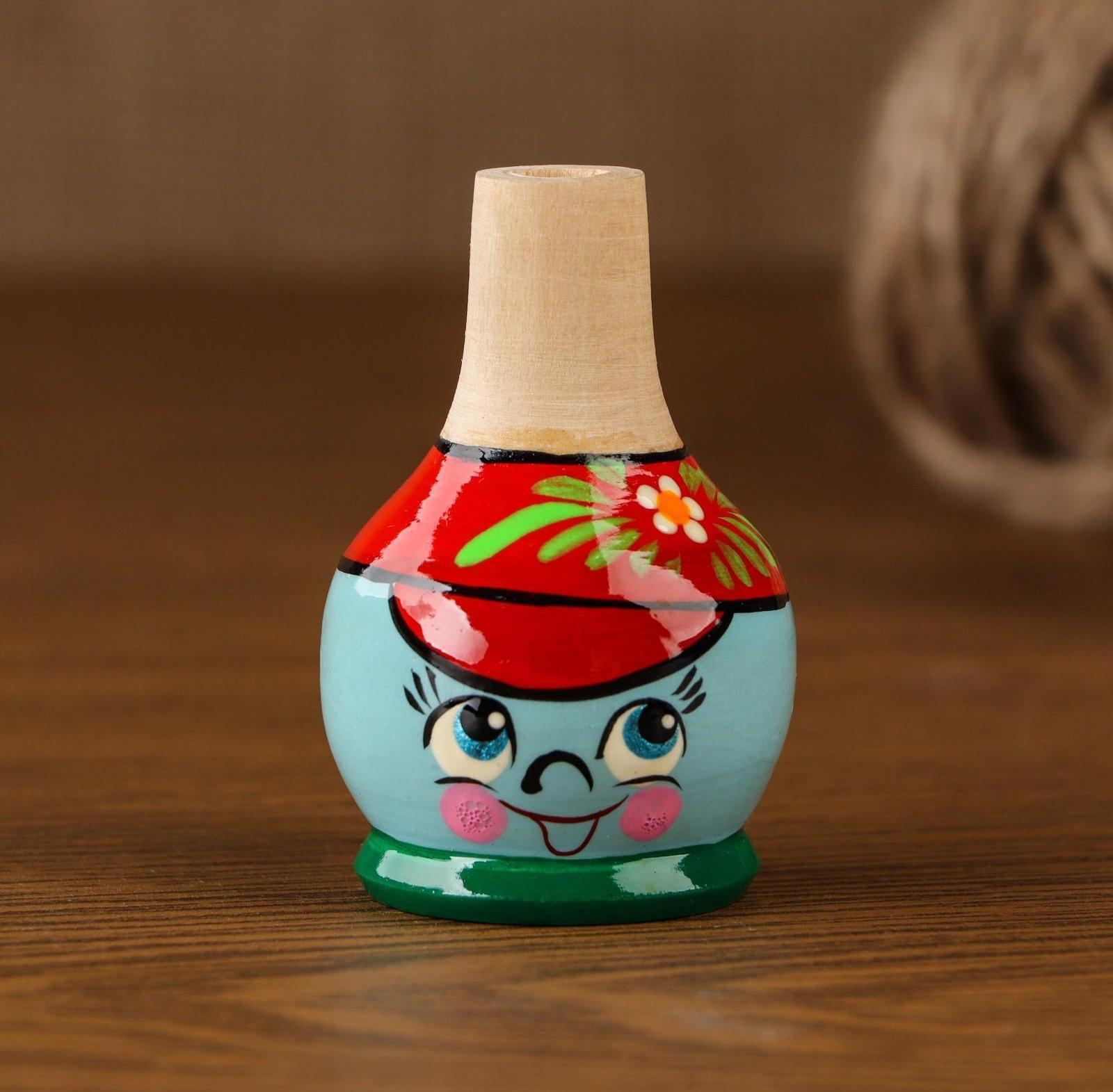 Свистулька «Колобок», 4×6 см, микс, ручная роспись