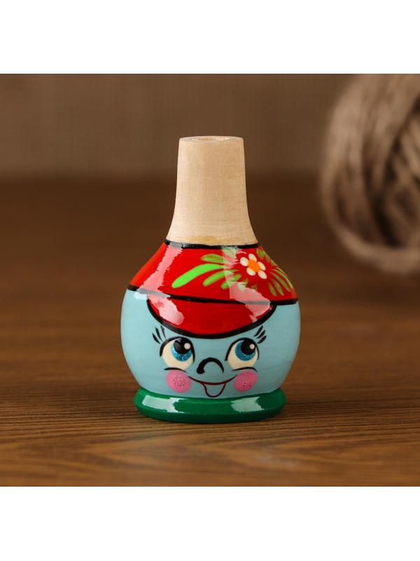 Свистулька «Колобок», 4×6 см, микс, ручная роспись