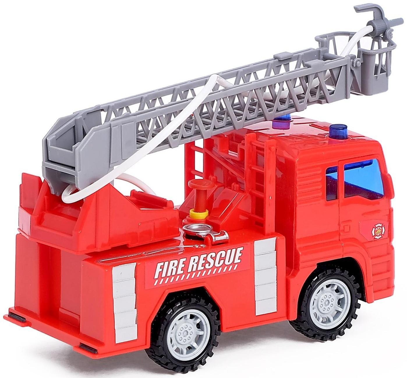 Машина инерционная «Пожарная», стреляет водой, 1:20