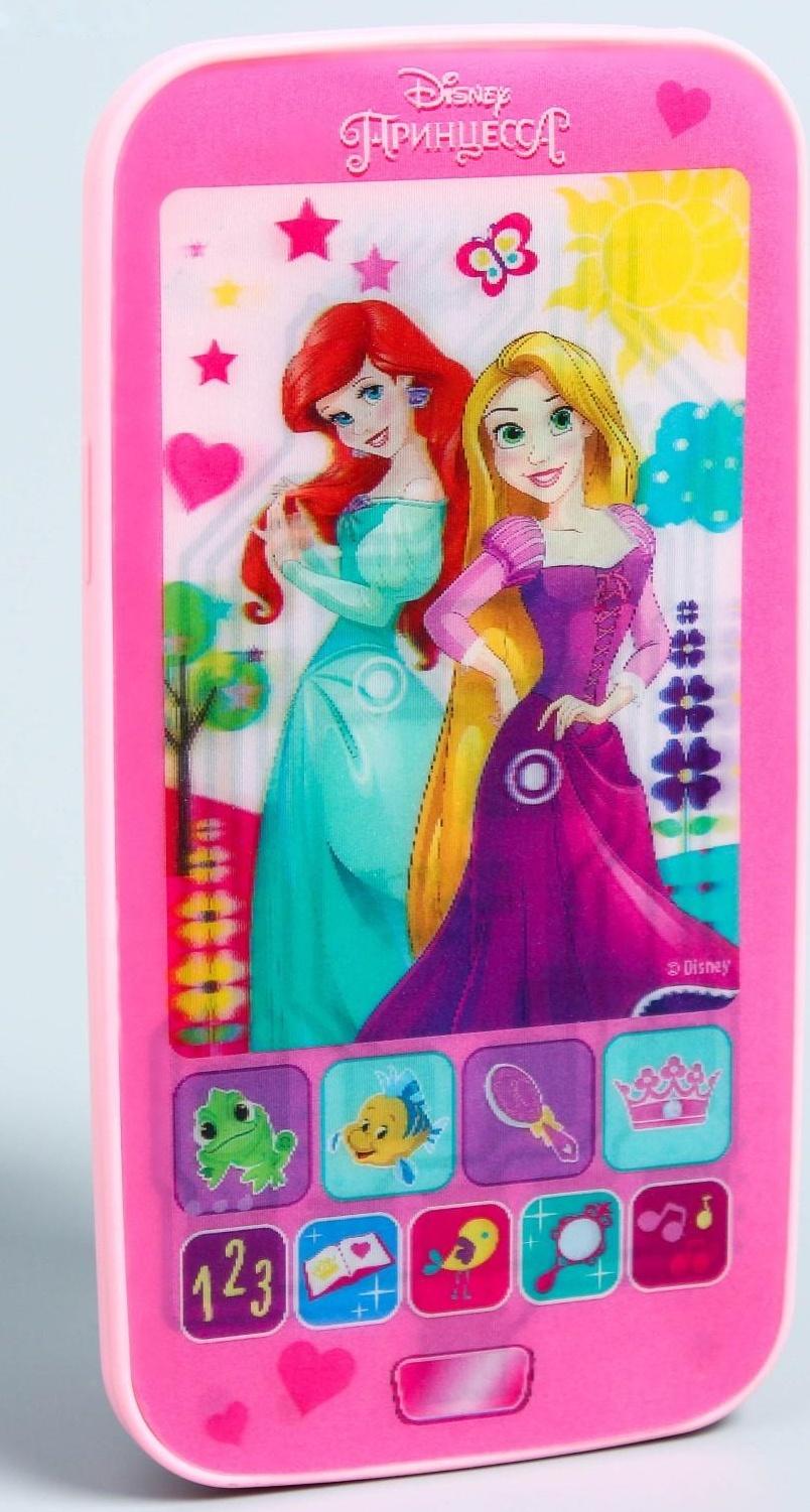 Телефон «Принцессы», звук, батарейки, Disney