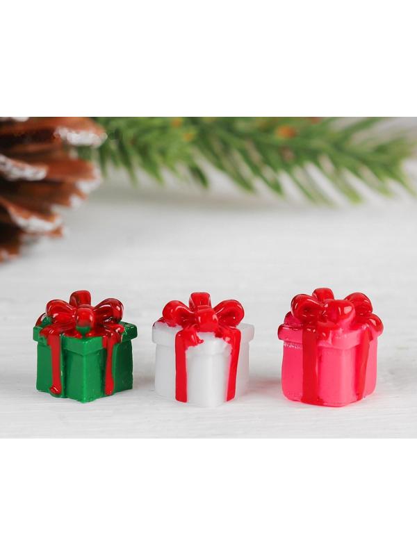 Миниатюра кукольная «Подарочек», набор 4 шт, размер 1 шт: 1,5×1,5×1,6 см, цвета МИКС