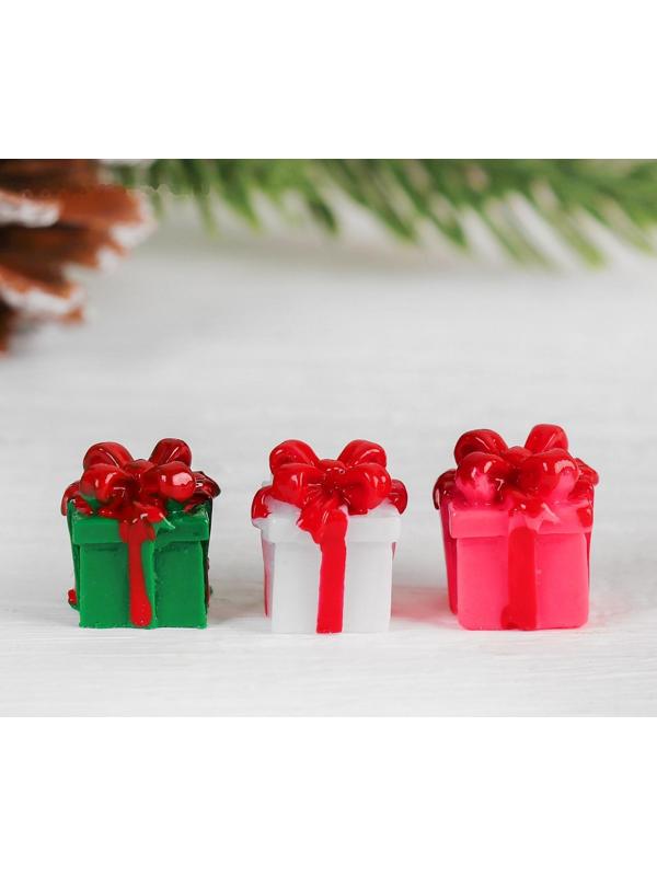 Миниатюра кукольная «Подарочек», набор 4 шт, размер 1 шт: 1,5×1,5×1,6 см, цвета МИКС