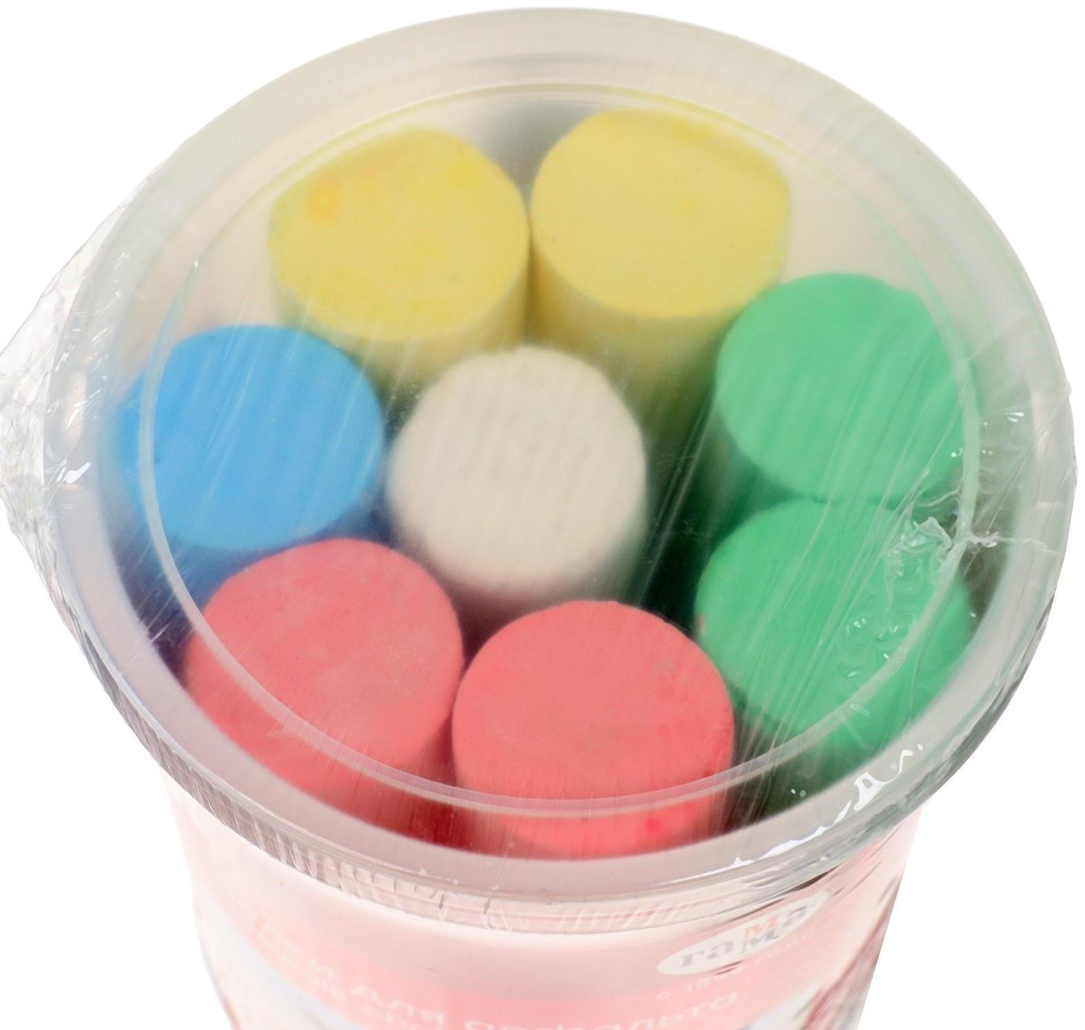 Мелки цветные для асфальта 8 штук 