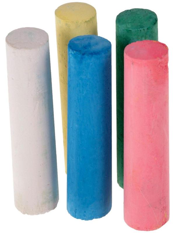 Мелки цветные для асфальта 8 штук 