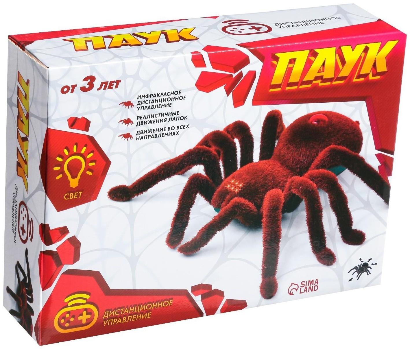 Паук радиоуправляемый «Тарантул», работает от батареек, световые эффекты