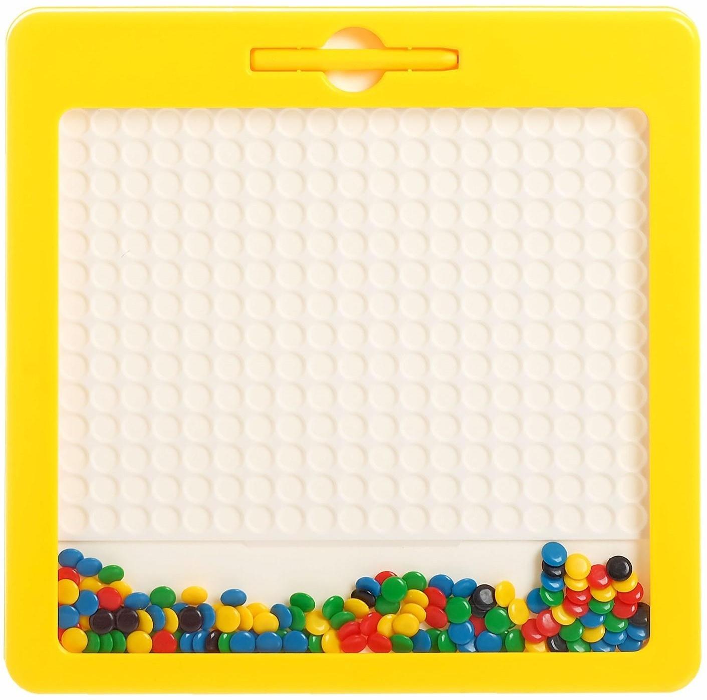 Планшет-мозаика магнитный для рисования «Пуговки», 266 ячеек