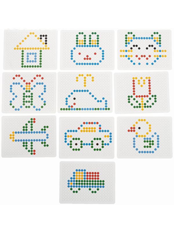 Планшет-мозаика магнитный для рисования «Пуговки», 266 ячеек