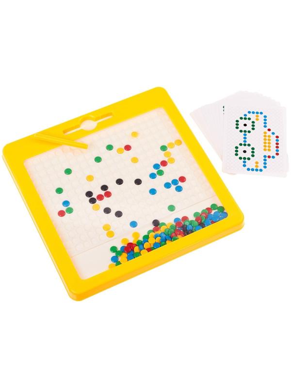 Планшет-мозаика магнитный для рисования «Пуговки», 266 ячеек
