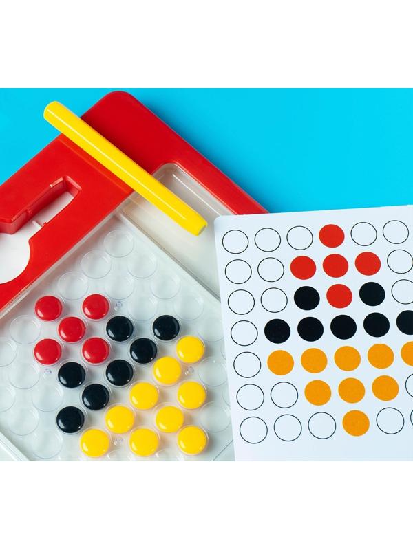 Планшет-мозаика магнитный для рисования «Пуговки», 49 ячеек