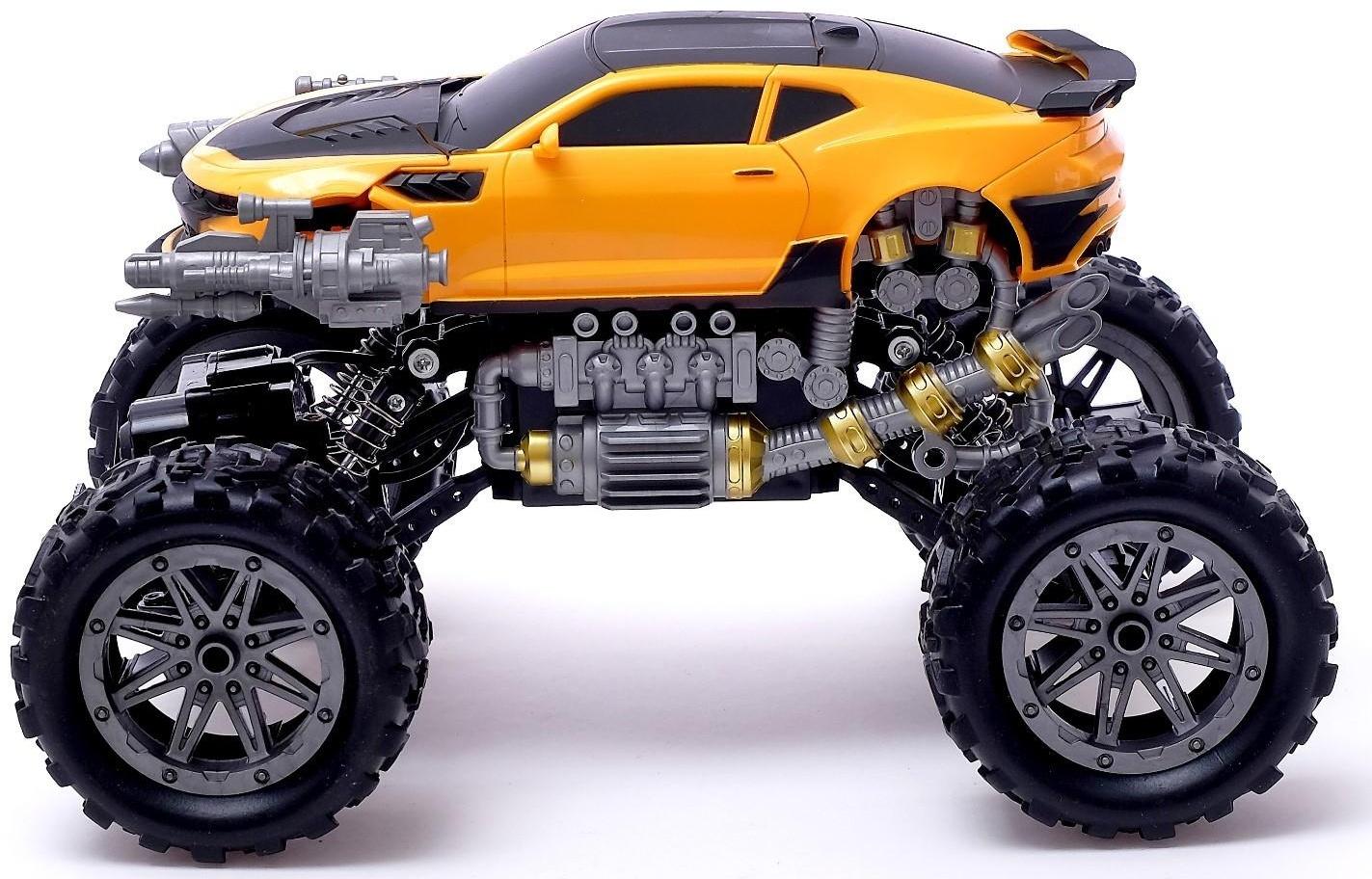 Робот радиоуправляемый «Монстр Шмель 4х4», трансформируется, амортизаторы, полный привод, работает от аккумулятора