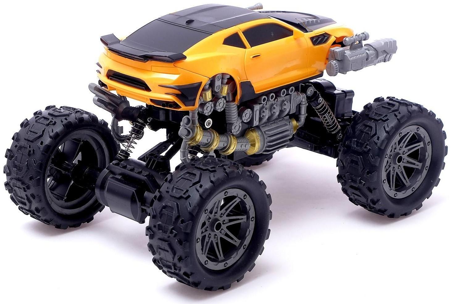 Робот радиоуправляемый «Монстр Шмель 4х4», трансформируется, амортизаторы, полный привод, работает от аккумулятора