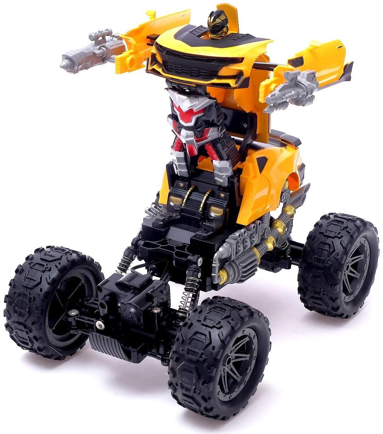 Робот радиоуправляемый «Монстр Шмель 4х4», трансформируется, амортизаторы, полный привод, работает от аккумулятора