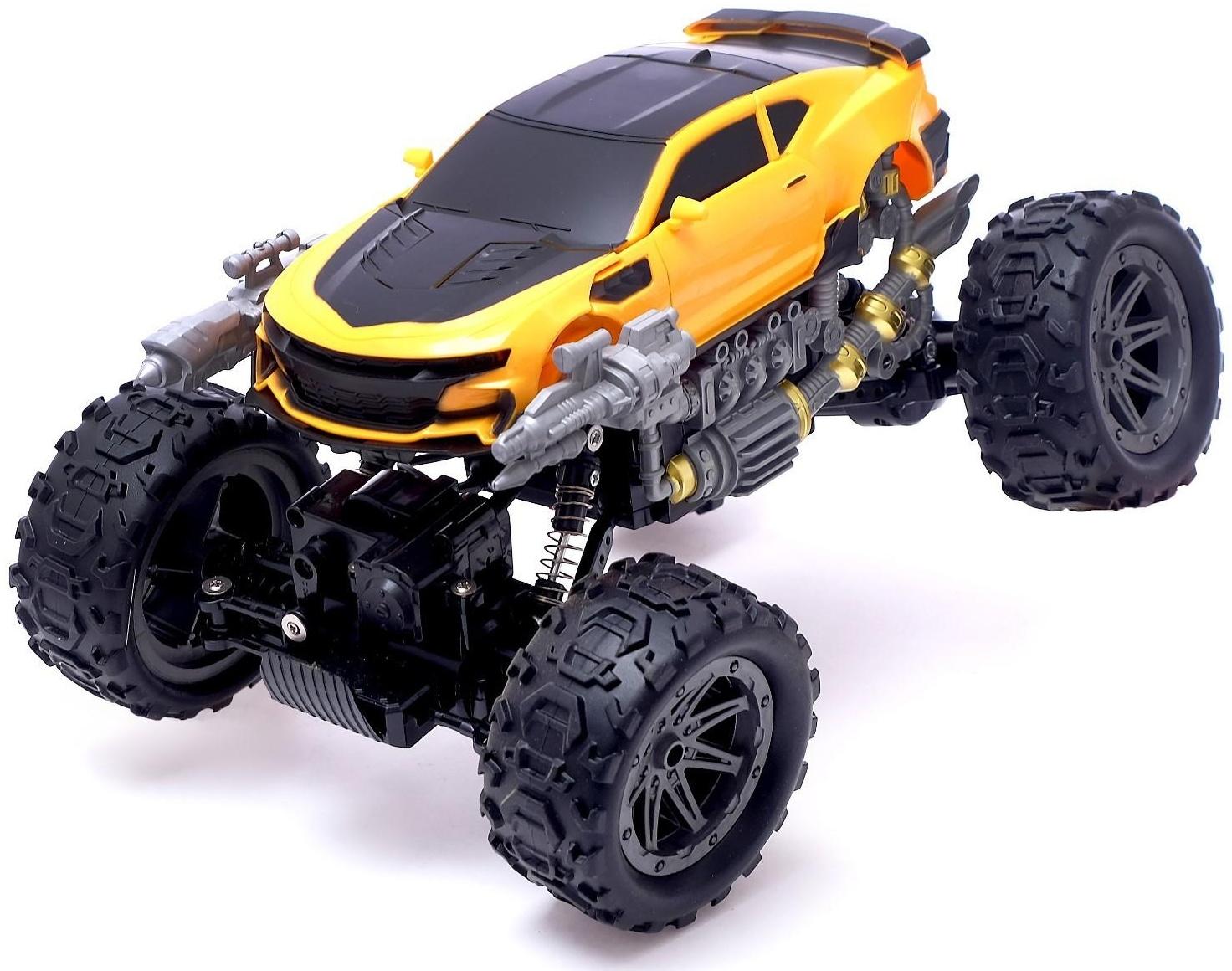 Робот радиоуправляемый «Монстр Шмель 4х4», трансформируется, амортизаторы, полный привод, работает от аккумулятора