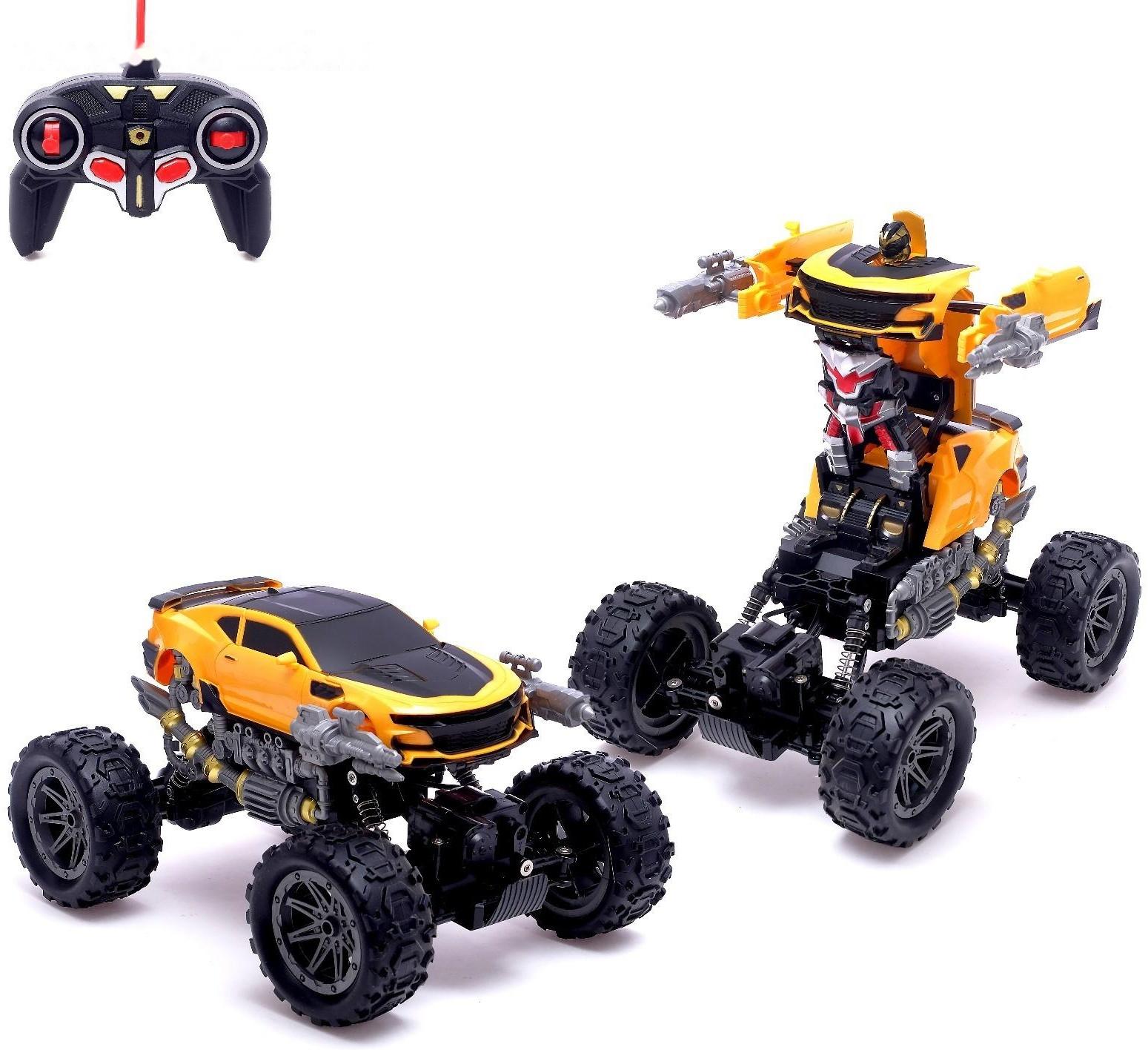 Робот радиоуправляемый «Монстр Шмель 4х4», трансформируется, амортизаторы, полный привод, работает от аккумулятора