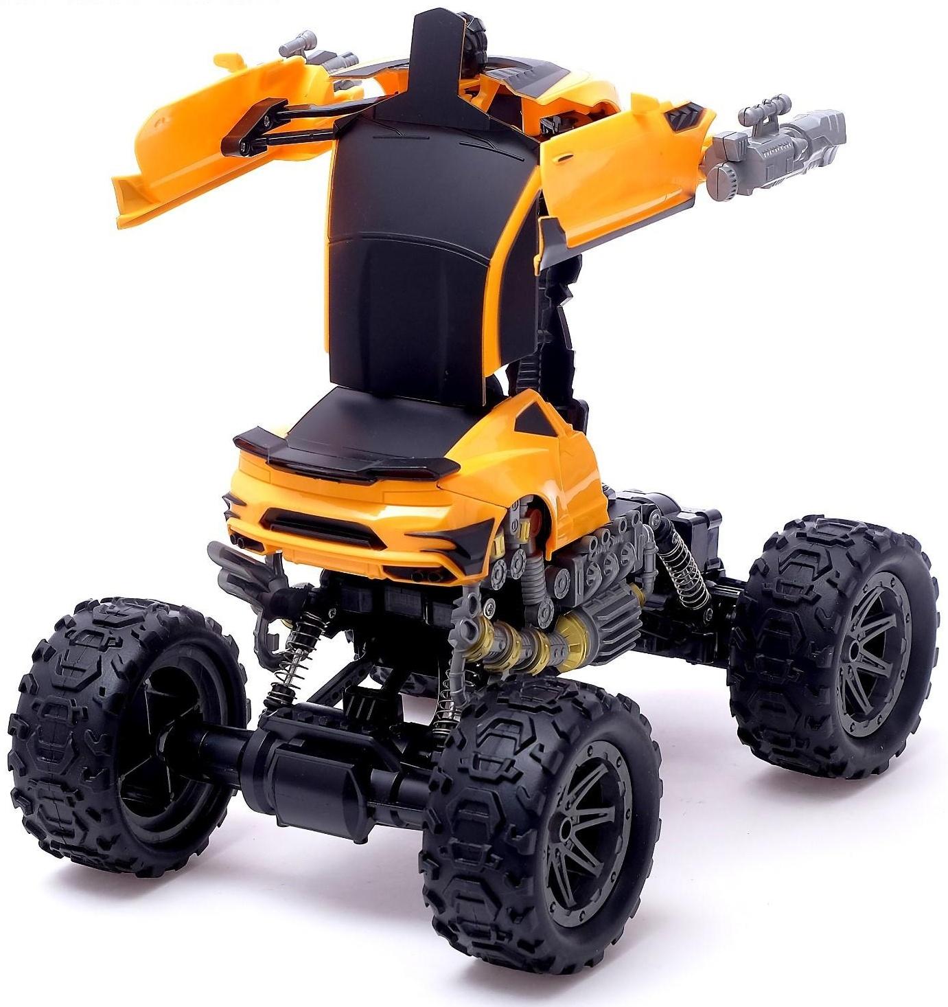 Робот радиоуправляемый «Монстр Шмель 4х4», трансформируется, амортизаторы, полный привод, работает от аккумулятора