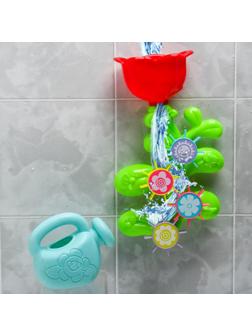 Развивающая игрушка - мельница для игры в ванной «Цветок - мельница» с лейкой
