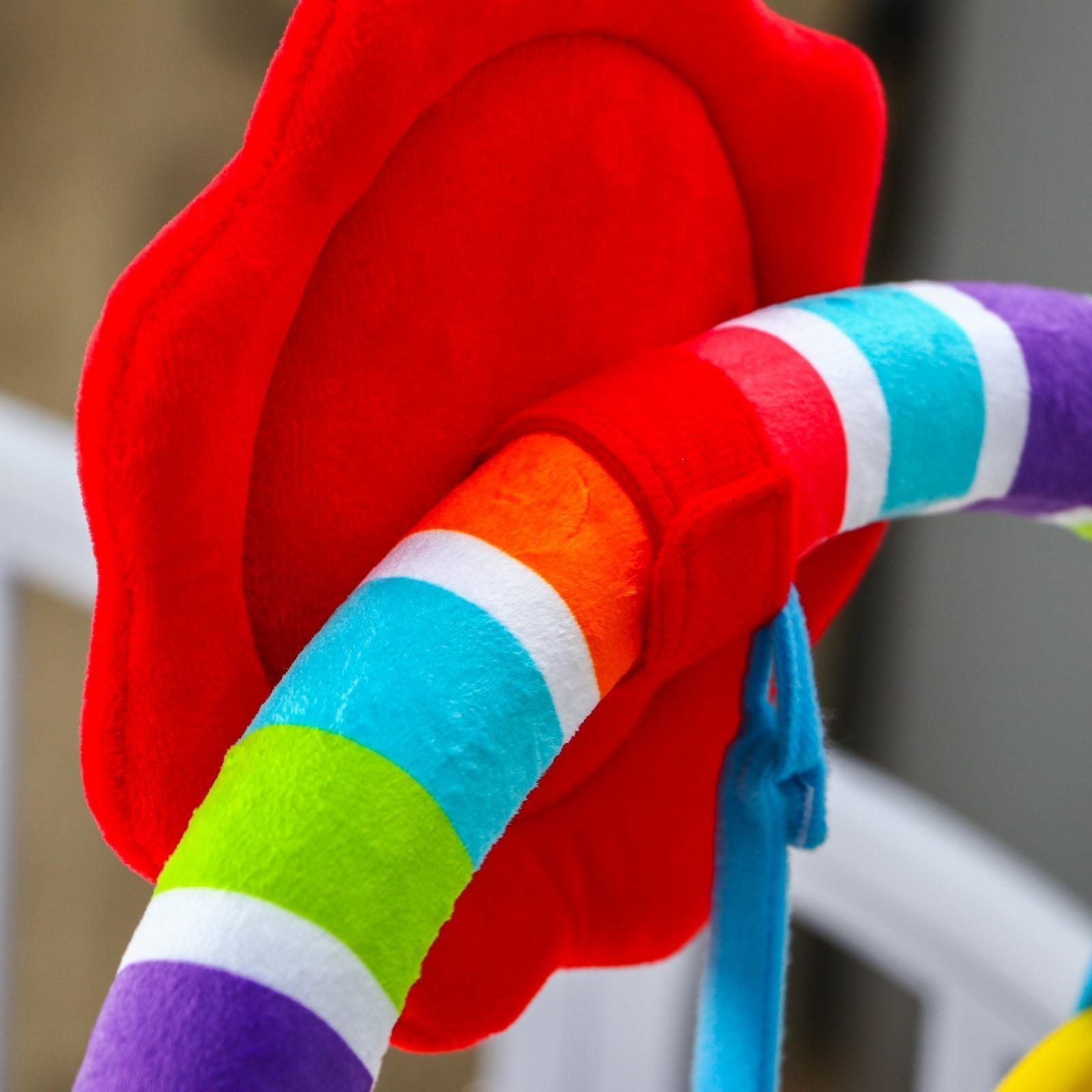 Развивающая дуга «Жирафик», с 5 игрушками, р-р 30-59 см