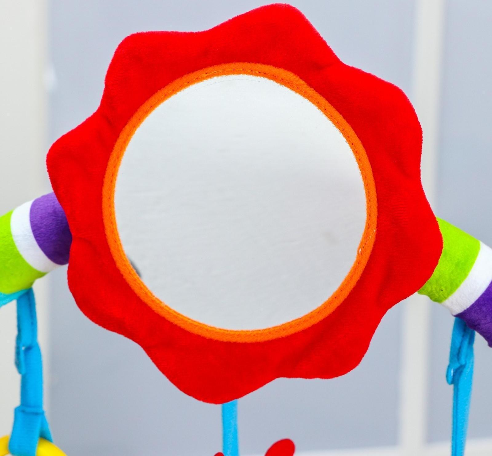 Развивающая дуга «Жирафик», с 5 игрушками, р-р 30-59 см