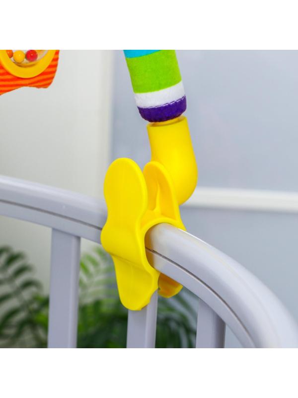 Развивающая дуга «Жирафик», с 5 игрушками, р-р 30-59 см